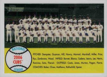 2007 Topps Heritage - Chrome #THC92 Team Card Front