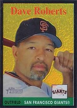 2007 Topps Heritage - Chrome Black Refractors #THC60 Dave Roberts Front