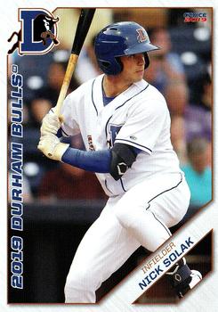 2019 Choice Durham Bulls #23 Nick Solak Front