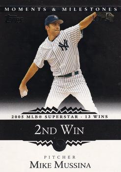 2007 Topps Moments & Milestones - Black #153-2 Mike Mussina Front