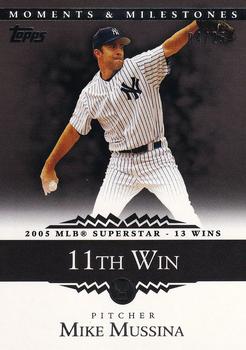 2007 Topps Moments & Milestones - Black #153-11 Mike Mussina Front