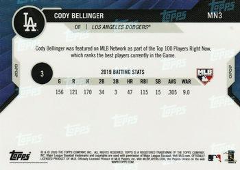 2020 Topps Now MLB Network's Top 100 #MN3 Cody Bellinger Back