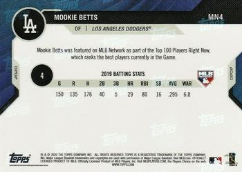 2020 Topps Now MLB Network's Top 100 #MN4 Mookie Betts Back