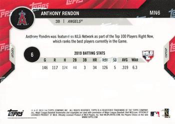 2020 Topps Now MLB Network's Top 100 #MN6 Anthony Rendon Back