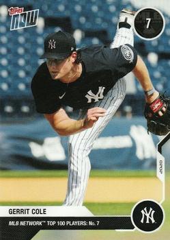 2020 Topps Now MLB Network's Top 100 #MN7 Gerrit Cole Front