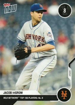 2020 Topps Now MLB Network's Top 100 #MN8 Jacob deGrom Front