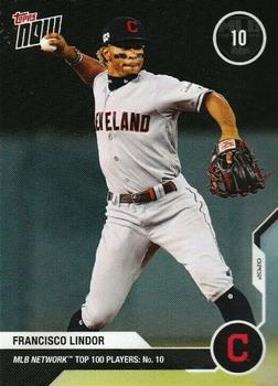 2020 Topps Now MLB Network's Top 100 #MN10 Francisco Lindor Front