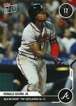 2020 Topps Now MLB Network's Top 100 #MN12 Ronald Acuna Jr. Front