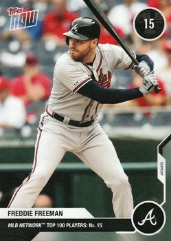 2020 Topps Now MLB Network's Top 100 #MN15 Freddie Freeman Front