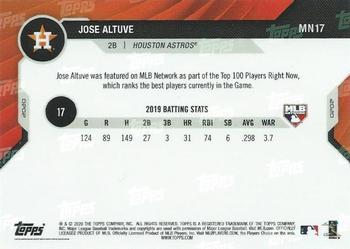 2020 Topps Now MLB Network's Top 100 #MN17 Jose Altuve Back