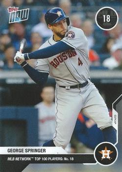 2020 Topps Now MLB Network's Top 100 #MN18 George Springer Front