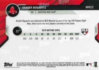2020 Topps Now MLB Network's Top 100 #MN22 Xander Bogaerts Back
