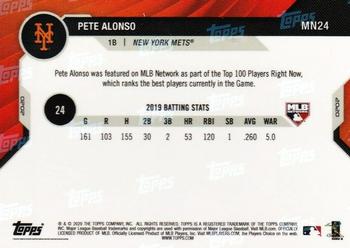 2020 Topps Now MLB Network's Top 100 #MN24 Pete Alonso Back