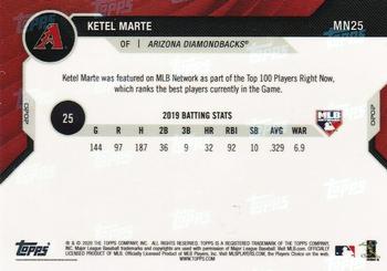 2020 Topps Now MLB Network's Top 100 #MN25 Ketel Marte Back