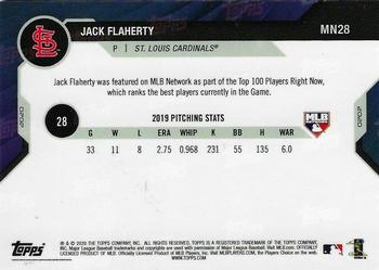 2020 Topps Now MLB Network's Top 100 #MN28 Jack Flaherty Back