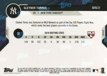2020 Topps Now MLB Network's Top 100 #MN31 Gleyber Torres Back