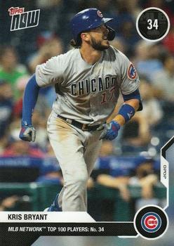 2020 Topps Now MLB Network's Top 100 #MN34 Kris Bryant Front