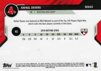 2020 Topps Now MLB Network's Top 100 #MN40 Rafael Devers Back