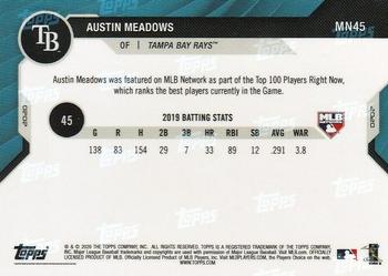 2020 Topps Now MLB Network's Top 100 #MN45 Austin Meadows Back