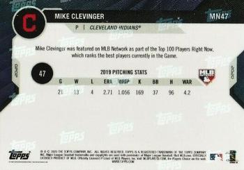 2020 Topps Now MLB Network's Top 100 #MN47 Mike Clevinger Back