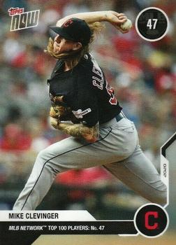 2020 Topps Now MLB Network's Top 100 #MN47 Mike Clevinger Front