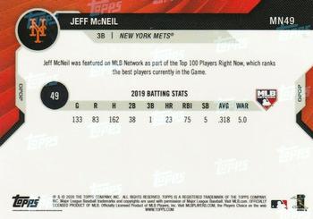 2020 Topps Now MLB Network's Top 100 #MN49 Jeff McNeil Back