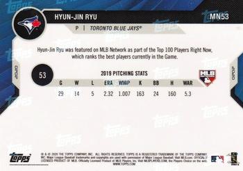 2020 Topps Now MLB Network's Top 100 #MN53 Hyun-Jin Ryu Back