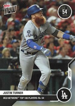 2020 Topps Now MLB Network's Top 100 #MN54 Justin Turner Front