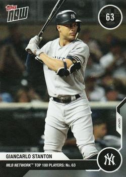 2020 Topps Now MLB Network's Top 100 #MN63 Giancarlo Stanton Front