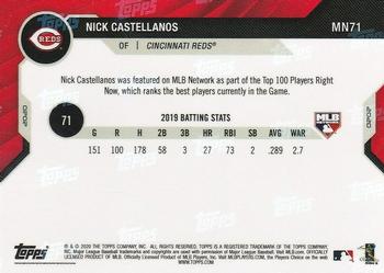 2020 Topps Now MLB Network's Top 100 #MN71 Nick Castellanos Back