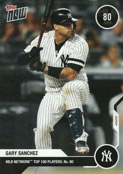 2020 Topps Now MLB Network's Top 100 #MN80 Gary Sanchez Front