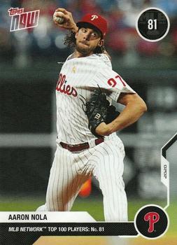 2020 Topps Now MLB Network's Top 100 #MN81 Aaron Nola Front