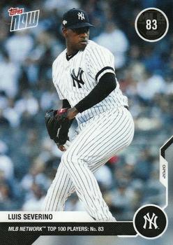 2020 Topps Now MLB Network's Top 100 #MN83 Luis Severino Front