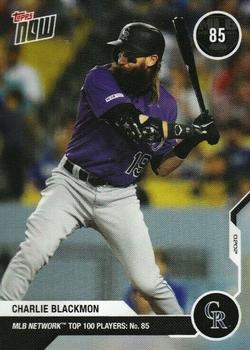 2020 Topps Now MLB Network's Top 100 #MN85 Charlie Blackmon Front