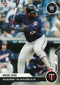 2020 Topps Now MLB Network's Top 100 #MN90 Miguel Sano Front