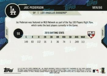 2020 Topps Now MLB Network's Top 100 #MN98 Joc Pederson Back