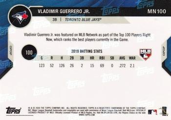 2020 Topps Now MLB Network's Top 100 #MN100 Vladimir Guerrero Jr. Back