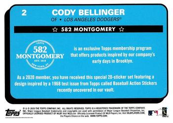 2019-20 Topps 582 Montgomery Club Set 2 #2 Cody Bellinger Back