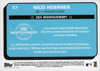 2019-20 Topps 582 Montgomery Club Set 2 #17 Nico Hoerner Back