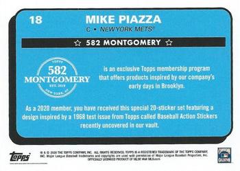 2019-20 Topps 582 Montgomery Club Set 2 #18 Mike Piazza Back