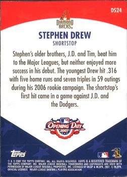 2007 Topps Opening Day - Diamond Stars #DS24 Stephen Drew Back