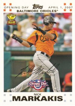2007 Topps Opening Day - Gold #24 Nick Markakis Front