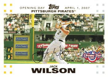 2007 Topps Opening Day - Gold #39 Jack Wilson Front
