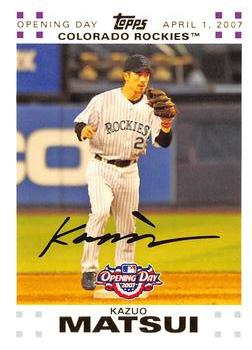 2007 Topps Opening Day - Gold #59 Kazuo Matsui Front