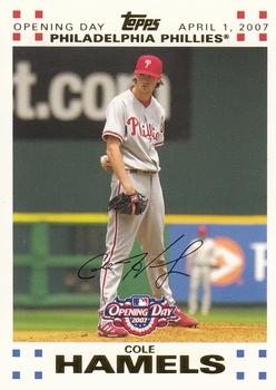 2007 Topps Opening Day - Gold #68 Cole Hamels Front