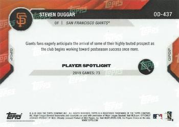 2020 Topps Now Road to Opening Day San Francisco Giants #OD-437 Steven Duggar Back