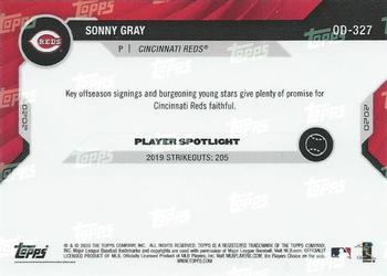 2020 Topps Now Road to Opening Day Cincinnati Reds #OD-327 Sonny Gray Back