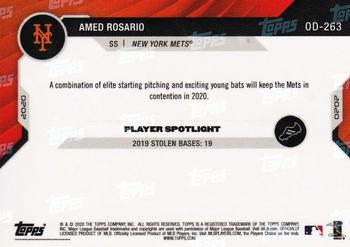 2020 Topps Now Road to Opening Day New York Mets #OD-263 Amed Rosario Back