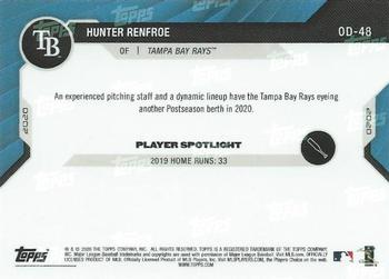 2020 Topps Now Road to Opening Day Tampa Bay Rays #OD-48 Hunter Renfroe Back