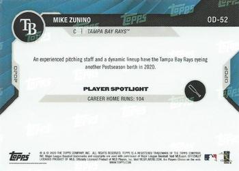 2020 Topps Now Road to Opening Day Tampa Bay Rays #OD-52 Mike Zunino Back